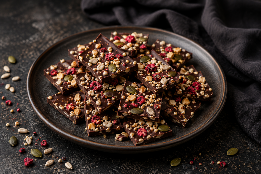 Schoko Quinoa Crunch Bites ChatGPT Image 5. Aug. 2026, 18_38_22